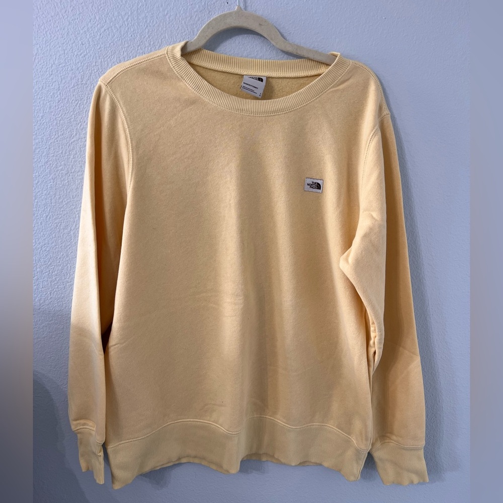 The North Face Pale Yellow Crewneck Sweatshirt